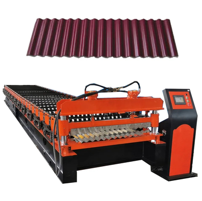 8-20m/Min Color Steel Corrugated Roll que forma a máquina que telha a folha do ferro que faz a máquina
