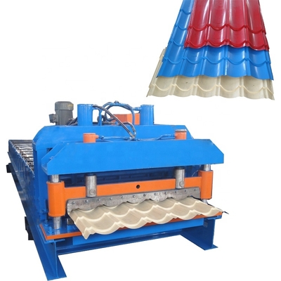 Máquina formadora de rolos de telhado personalizada para fabricação de telhas com potência de 4 kw