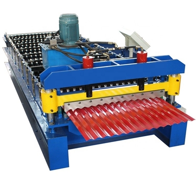 Máquina de moldagem de rolos de corte ajustável com sistema de controlo PLC