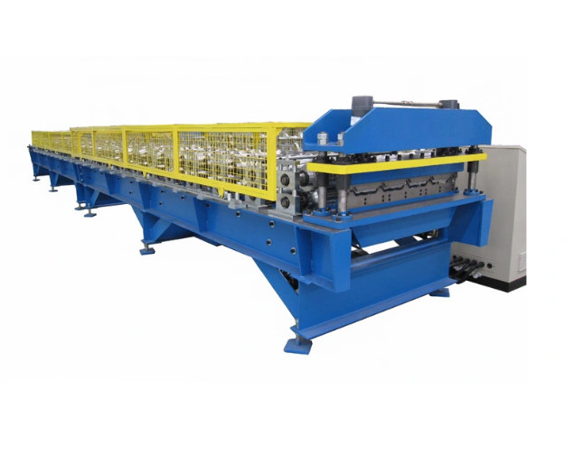 África Design Popular Corrugado Trapezoidal Aço Metal Ferro Roof Sheets Roll Forming Machine