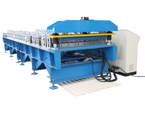 África Design Popular Corrugado Trapezoidal Aço Metal Ferro Roof Sheets Roll Forming Machine