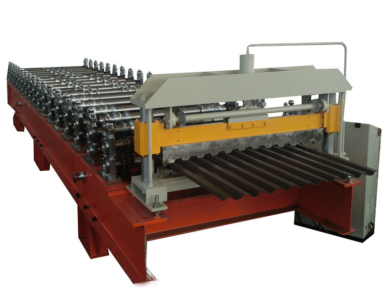 2.5T Máquina de moldagem de rolos de painéis de parede de corte hidráulico com diâmetro de eixo de 50 mm