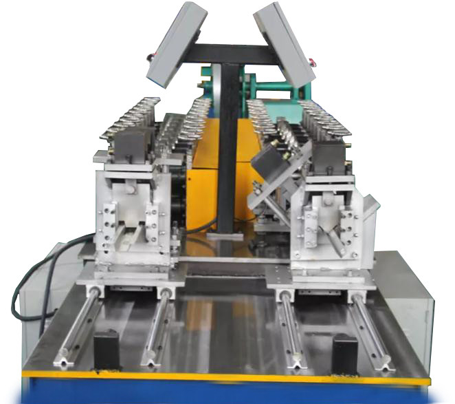Aço em barra de ângulo de V e rolo da ômega que forma o quadro de aço claro do parafuso prisioneiro da máquina