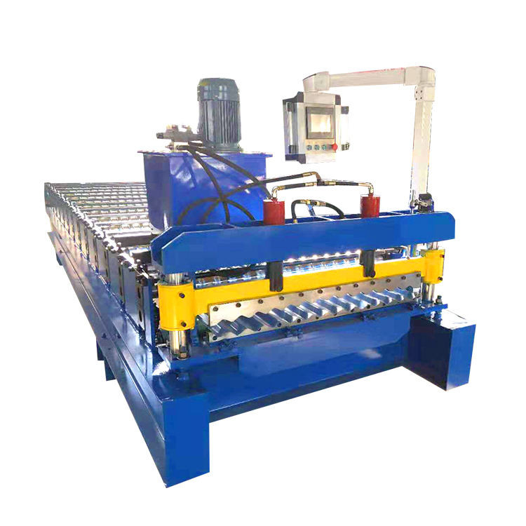 Máquina formadora de rolos de telhado corrugado galvanizado 0,3 - 0,8 mm de espessura