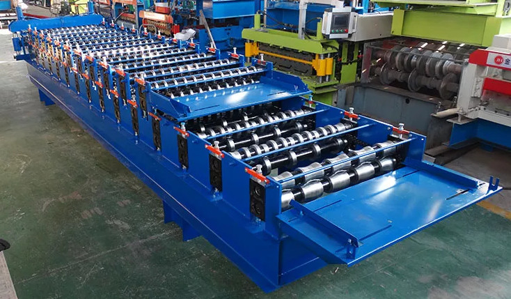 2025 factory price Trapezoidal and glazed Double Layer Roof sheet roofing tile Roll Forming Machine