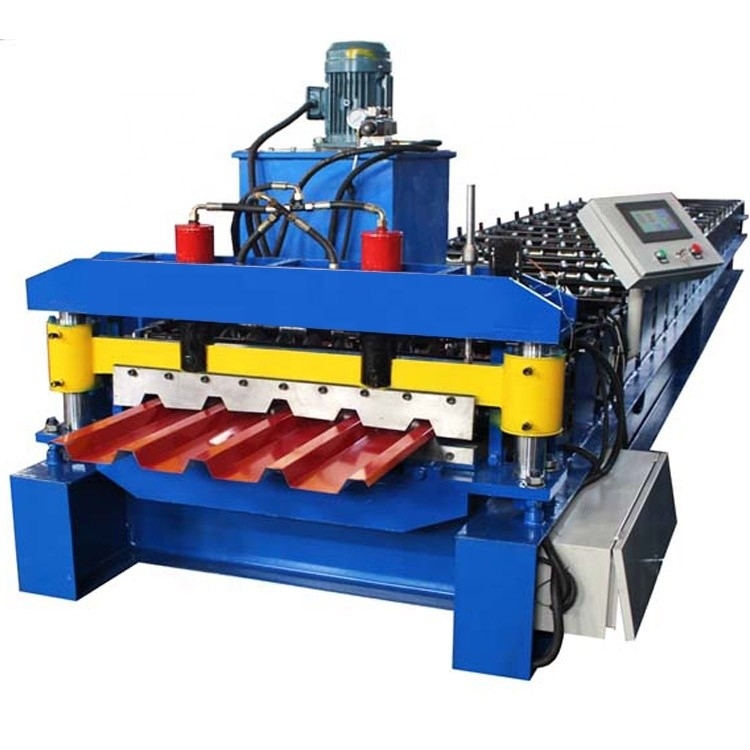 Máquina Formadora de Rolos de Telha IBR Largura 1000mm GI PPGI Bobina de Aço Pré-Pintada