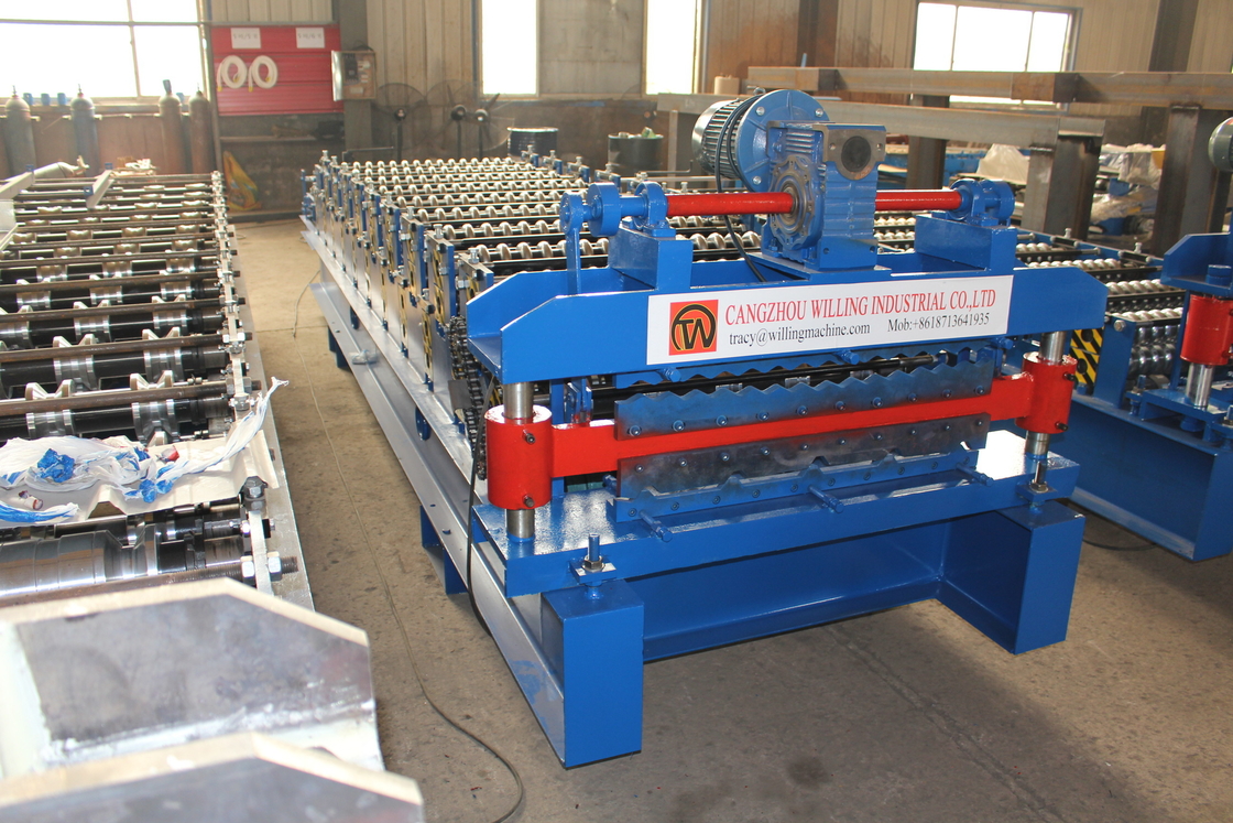 O ISO 15-30m/Min Trapezoidal Roll Forming Machine corrugou o rolo que faz a máquina