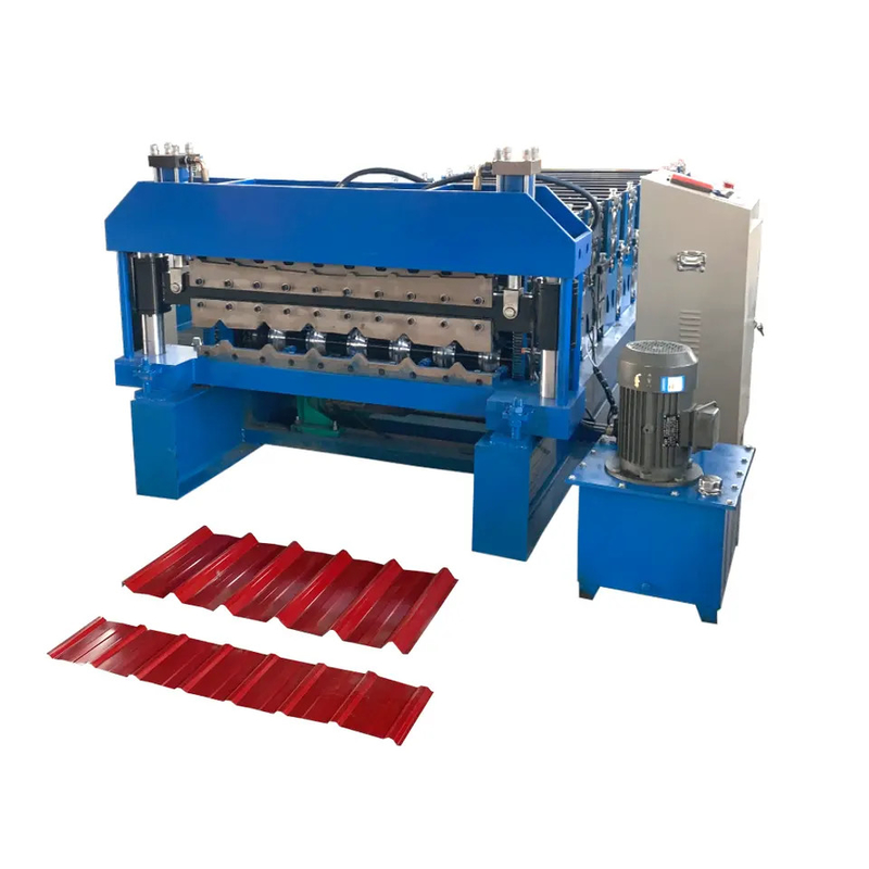 Rolo da dupla camada 7.5KW que forma a máquina para a folha longa do telhado de período multifuncional