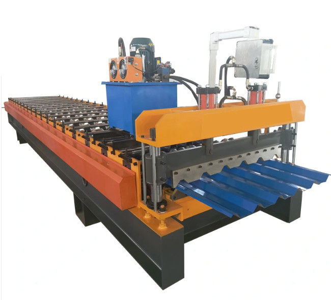 folha de aço do telhado de 380V 50HZ 3P Rib Panel Roll Forming Machine que faz a máquina