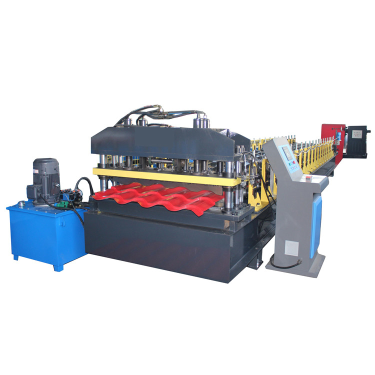 Ppgi automático vitrificou o rolo da telha da etapa da telha que forma a máquina 10-15 M/Min High Speed