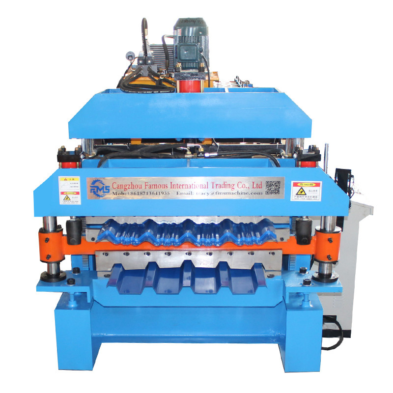 Máquina Formadora de Rolos para Telhado Galvalume 1000mm Versátil 5t Peso 1 Ano Garantia