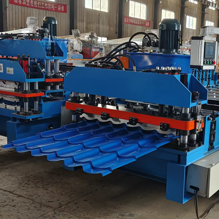 Máquina formadora de rolo de folha de telhado de arco excêntrico de telha esmaltada para Ppgi Gi