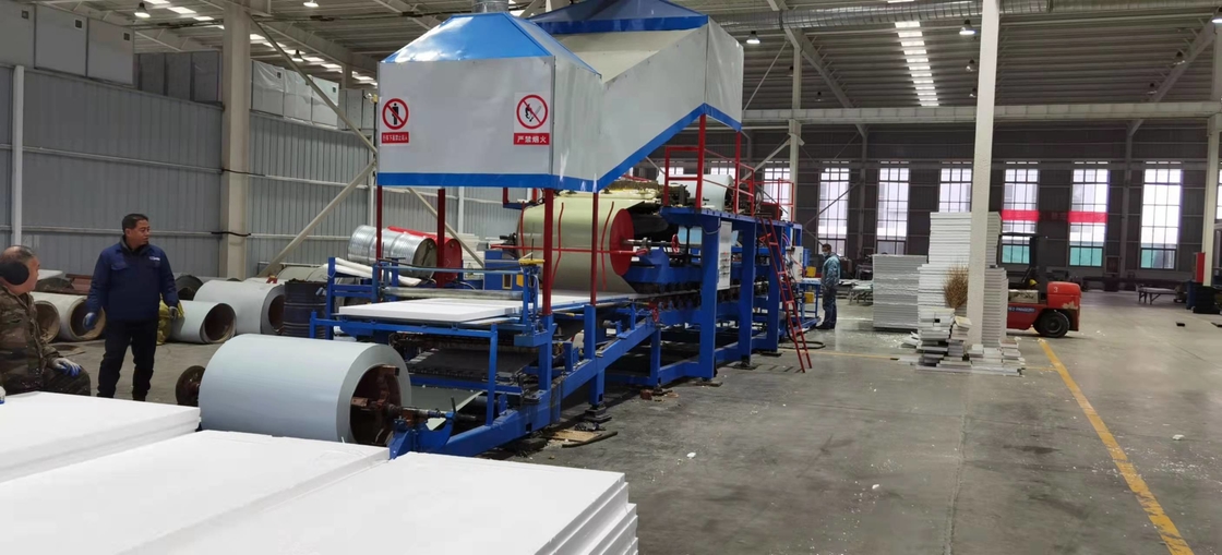 30-300 mm Espessura Eps Painel Sandwich de lã de rocha Linha de produtos para painéis de parede de armazenamento a frio