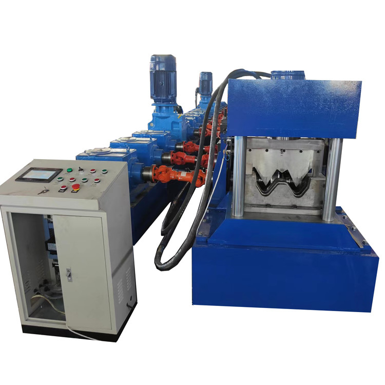HRC58-62 Coberto de Cromo Máquina de Formação de Rolos de Guarda Rodoviária 11kw 5.5kw Controle PLC