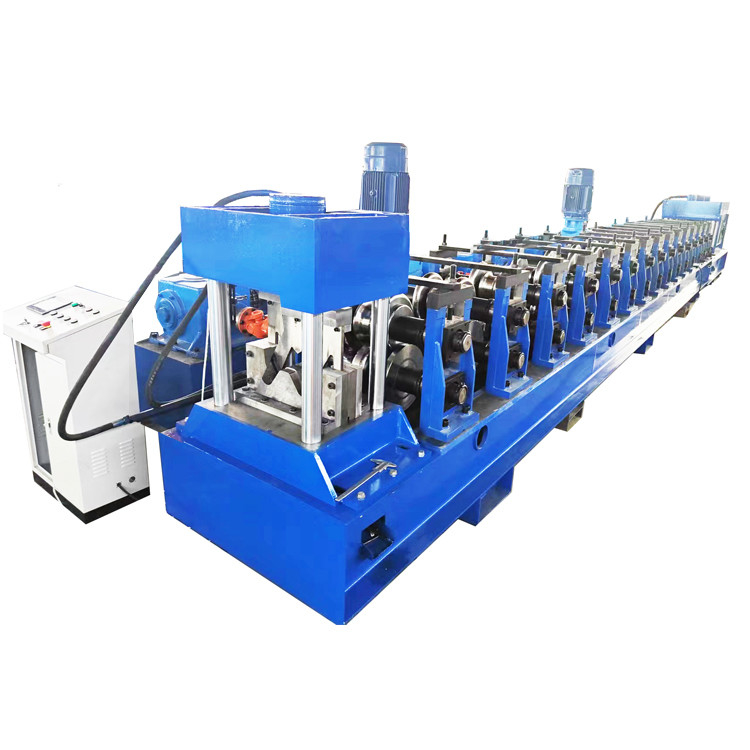 HRC58-62 Coberto de Cromo Máquina de Formação de Rolos de Guarda Rodoviária 11kw 5.5kw Controle PLC