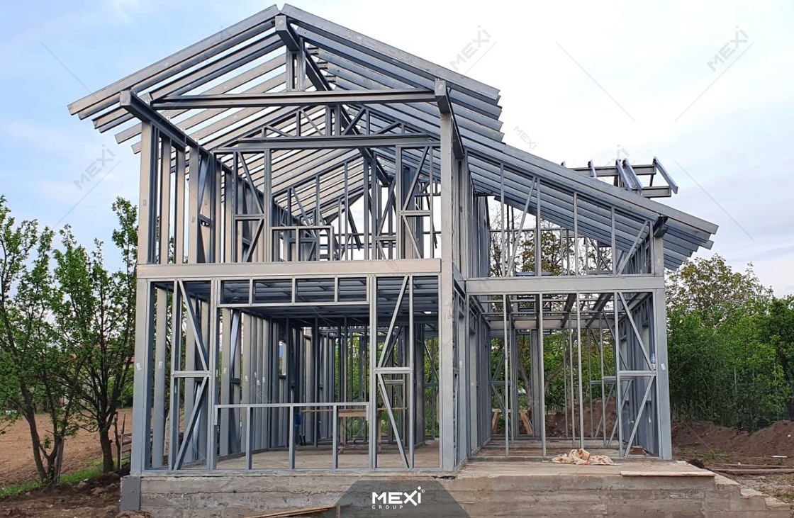0.75mm C89 Light Gauge Steel Villa Roll Forming Machine para galvanizado