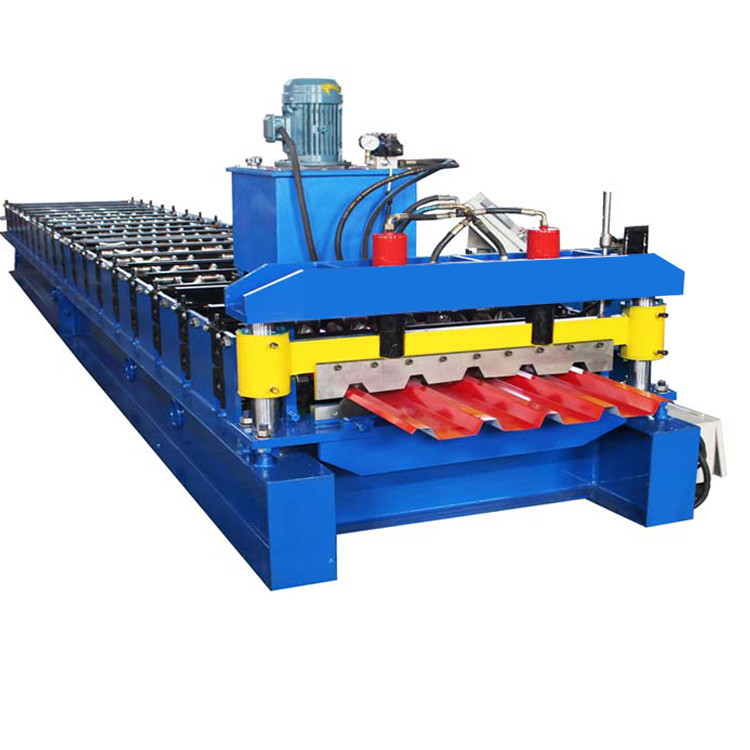 IBR 686 Máquina de moldagem de rolos de uma camada de perfil Plc Controle e corte hidráulico