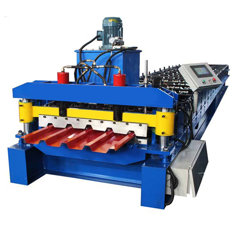 IBR 686 Máquina de moldagem de rolos de uma camada de perfil Plc Controle e corte hidráulico