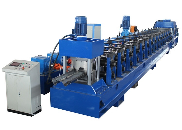 Eficiência Máquina de formação de corrimão de estrada controlada por PLC com GCr12 Roller 380V 50Hz Power