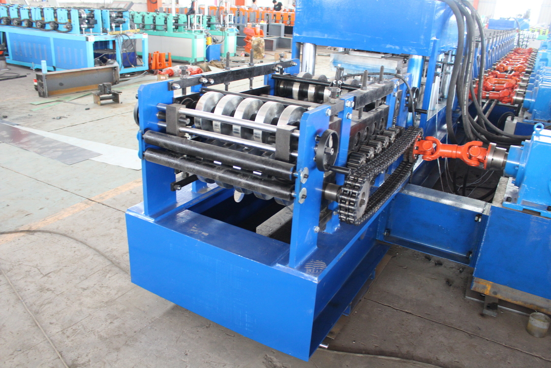 2024 11kw 5.5kw GI Highway Guardrail Roll Forming Machine Cr12Mov Material da lâmina de corte