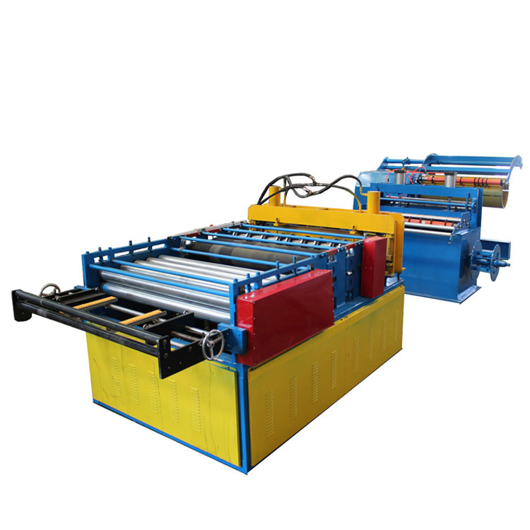 Folha de telhado Descolador automático bobina cortada em linha de comprimento Máquina de aço e linha de corte
