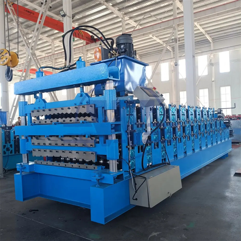 3 In 1 Metal Steel Ibr Roofing Sheets Roll Forming Machine With Three Profiles Customized (Métalo e aço)