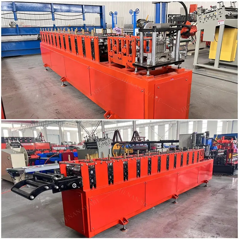 Máquina de fabricação de persianas de rolos de metal / persiana de rolos Estrutura de portas de aço rolos de ardósia