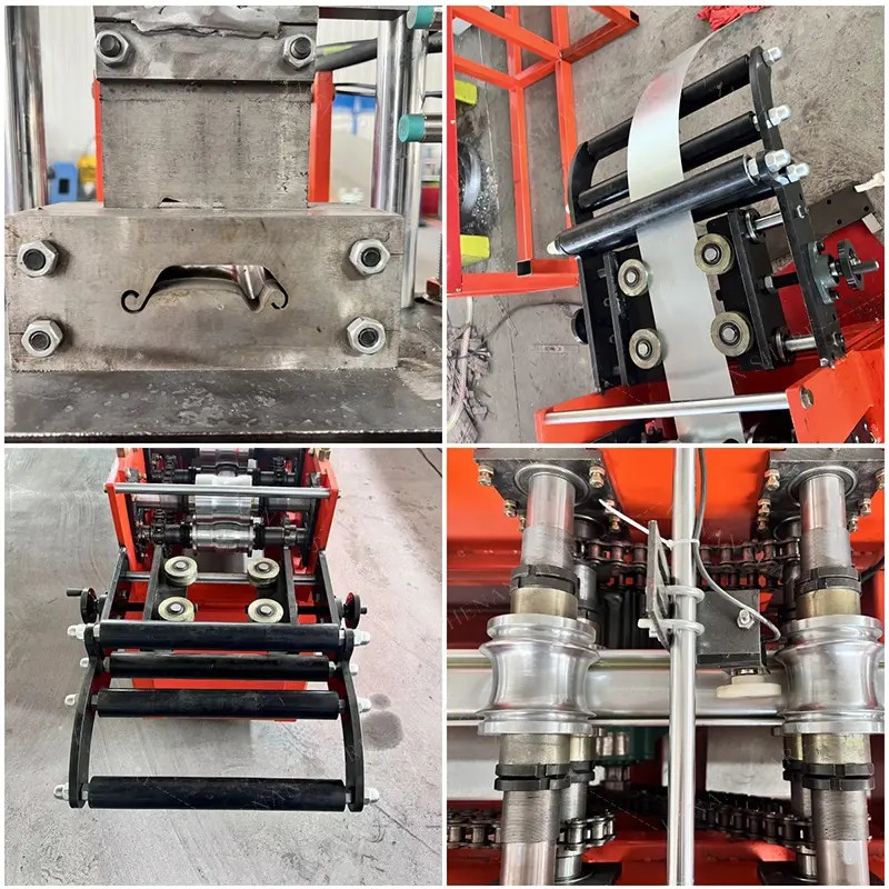 Máquina de fabricação de persianas de rolos de metal / persiana de rolos Estrutura de portas de aço rolos de ardósia