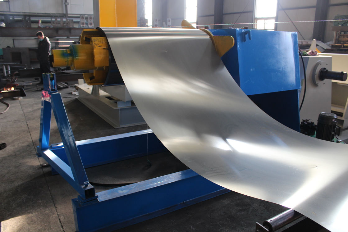 1200mm largura 3-6mm bobina de aço linha de produção de corte de alta velocidade Máquina com Uncoiler hidráulico e Recoiler