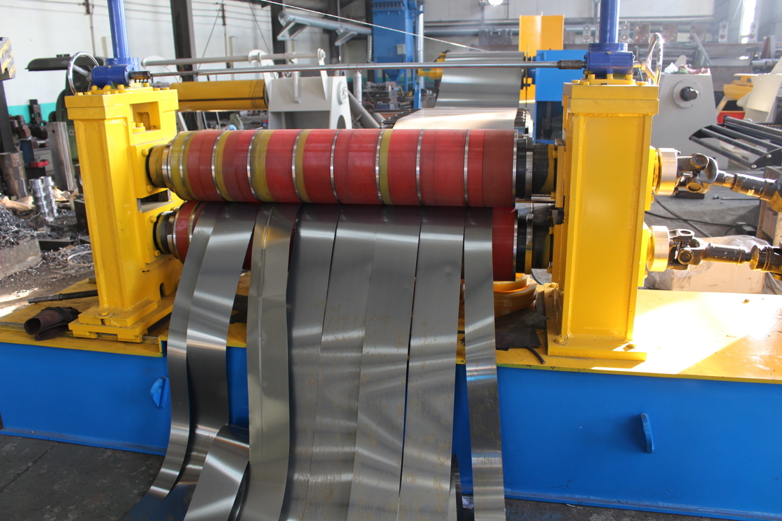 1200mm largura 3-6mm bobina de aço linha de produção de corte de alta velocidade Máquina com Uncoiler hidráulico e Recoiler