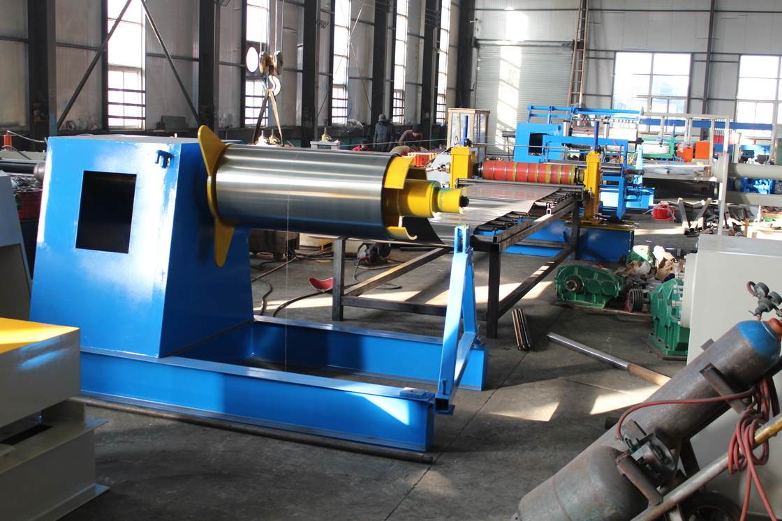 1200mm largura 3-6mm bobina de aço linha de produção de corte de alta velocidade Máquina com Uncoiler hidráulico e Recoiler