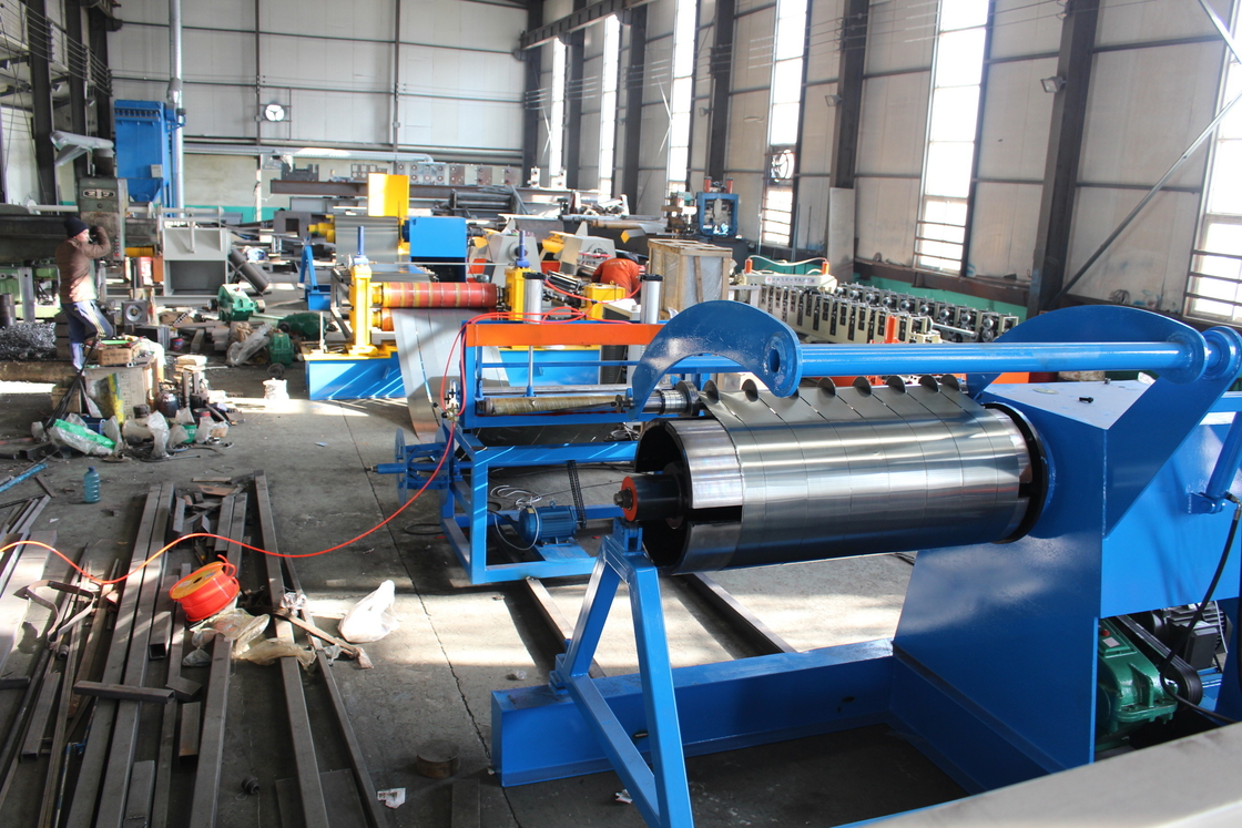 1200mm largura 3-6mm bobina de aço linha de produção de corte de alta velocidade Máquina com Uncoiler hidráulico e Recoiler