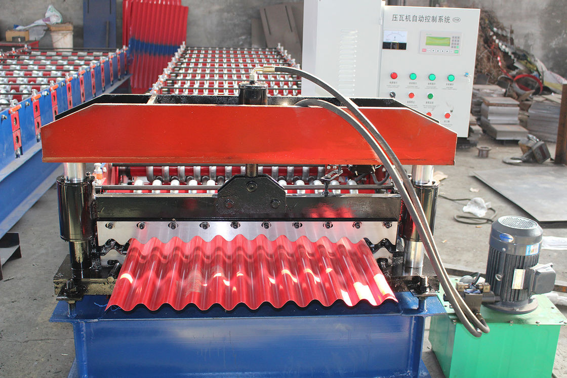 380v 50hz rolos de revestimento de telhado corrugado máquina de formação de desempenho estável longa vida útil