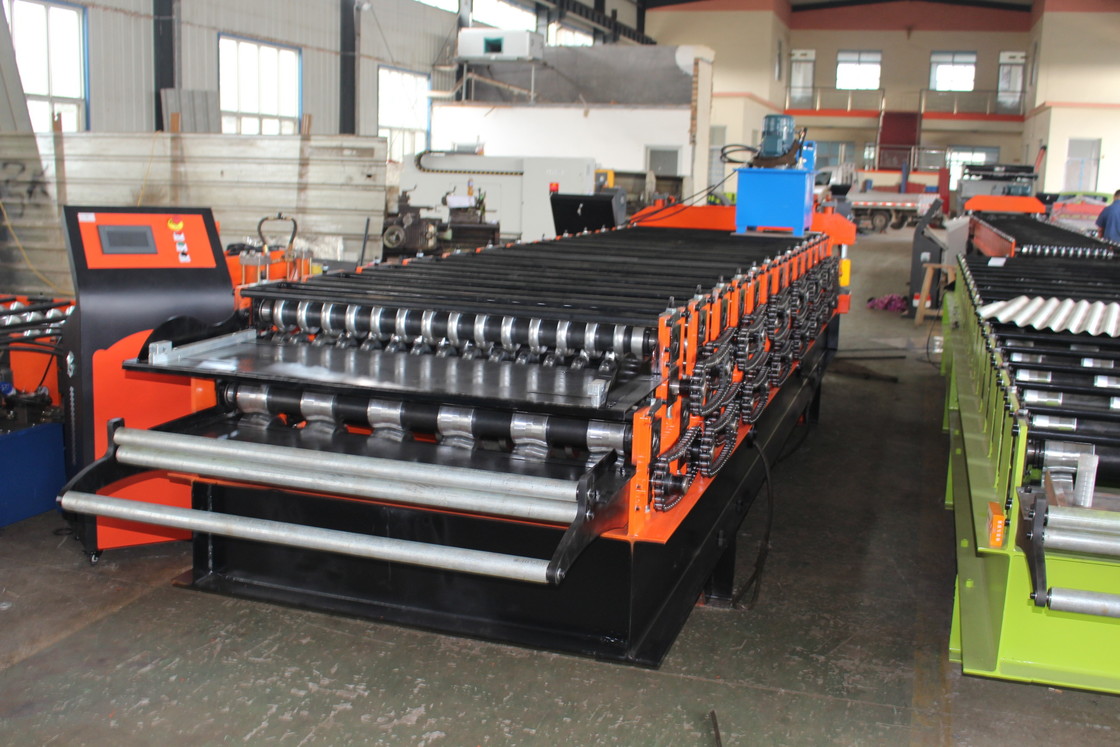 High Speed Trapezoidal and glazed Double Layer Roof sheet roofing tile Forming Machine