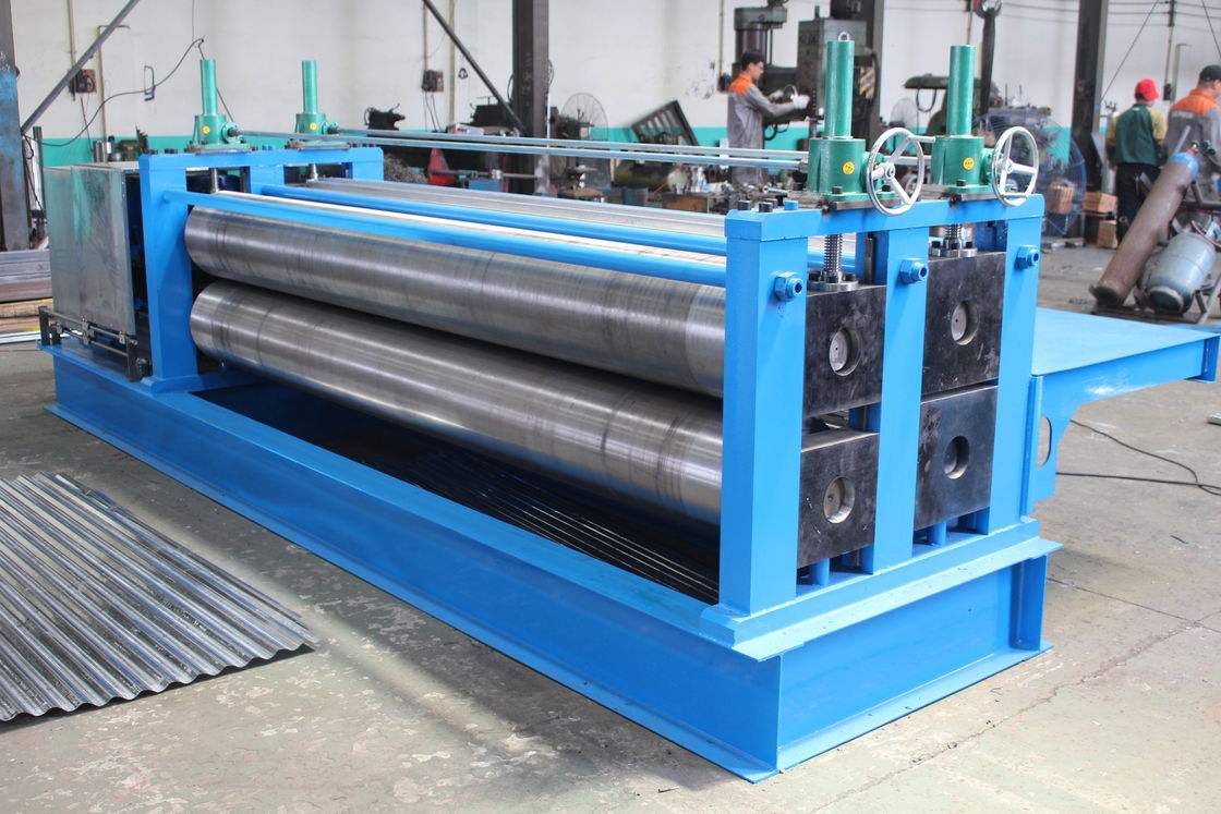 Rolo ondulado galvanizado fino da folha que forma o tambor da máquina 0.12-0.4mm