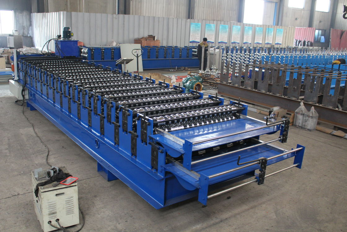 rolo da dupla camada 7.5kw que forma o SOLDADO PPGI 25m/Min Anti Rusty da máquina