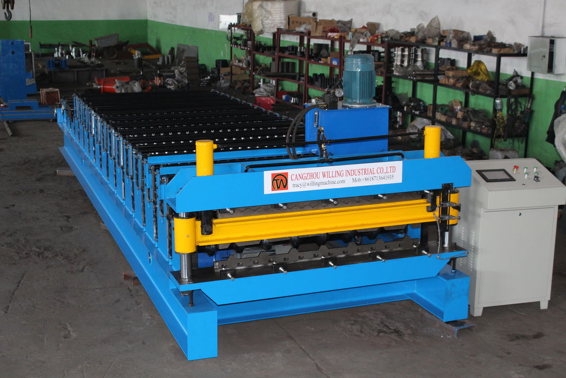 2024 Novo 380V 60Hz 3Ph Dupla Camada Roof Roll Forming Machine 840 Trapezoidal e 836