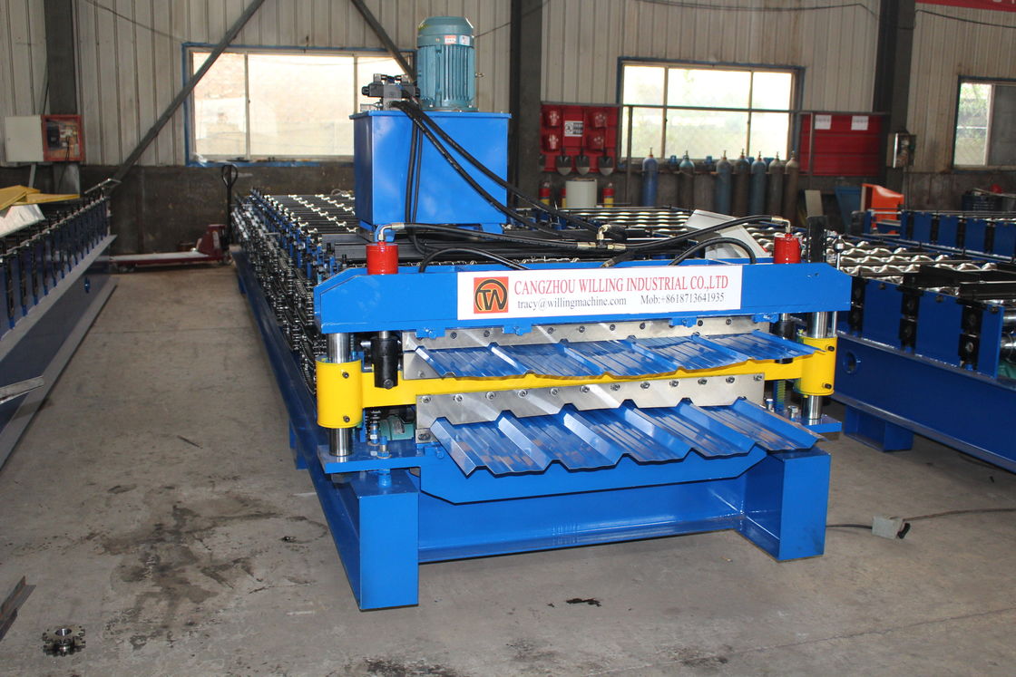 Tipo 6 fase do trapézio da máquina 3 de Rib Roof Tile Roll Forming