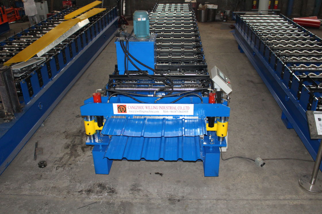 Tipo 6 fase do trapézio da máquina 3 de Rib Roof Tile Roll Forming