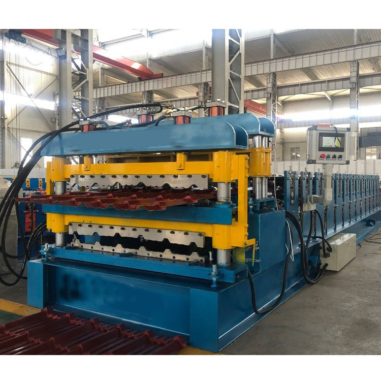20m/Min Chaindrive Double Layer Roll que forma a fatura da folha da telha de telhado da máquina 0.3mm