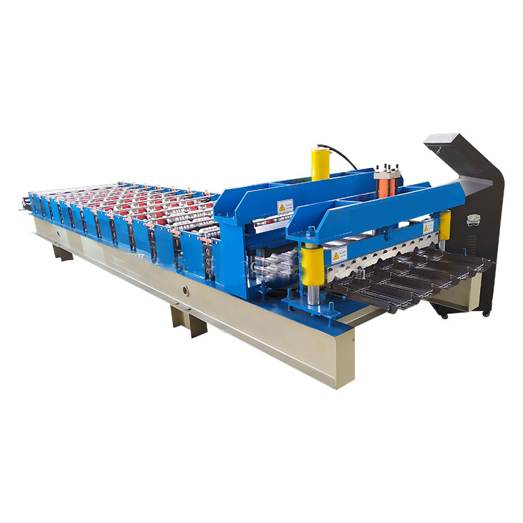 Rolo ondulado do telhado do metal que forma o controle automático completo do Plc da máquina
