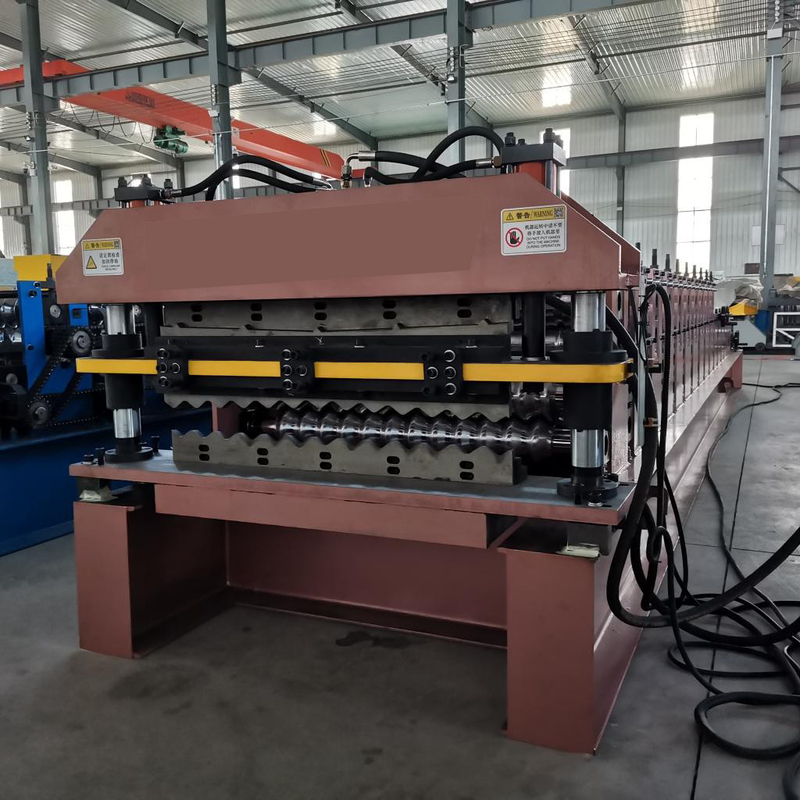 Rolo da dupla camada do Plc 0.80mm que forma a máquina 15m/Min For Ppgi Panel Roof