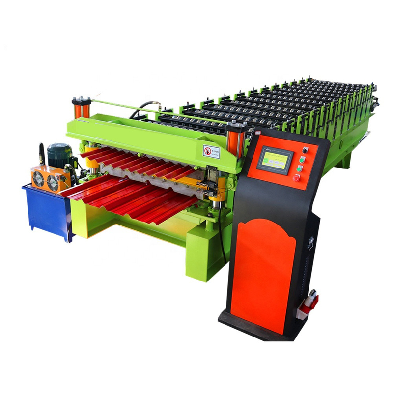 máquina de 12m/Min Double Layer Roll Forming ao telhado ondulado trapezoidalmente do metal