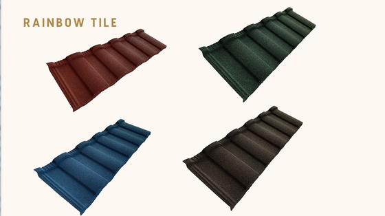 Roman Roofs Roofing Pomona Stone revestiu a telha 0.4mm do metal densamente
