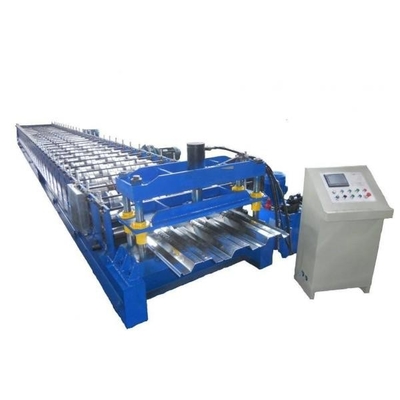 o Decking com nervuras de aço do assoalho do painel de 0.6-1.5mm lamina a formação do equipamento da máquina
