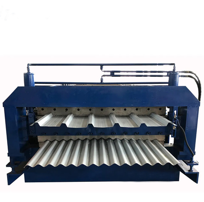 rolo do telhado da dupla camada de 380V 60Hz 3Ph que forma a máquina 840 trapezoidalmente e 836