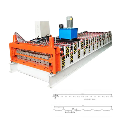 Dupla camada trapezoidalmente customizável para laminar a formação da máquina 15m/Min
