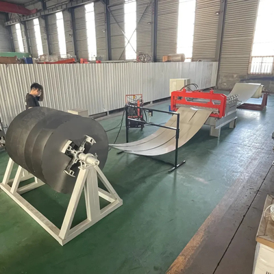 8 automáticos - linha controle do comprimento de 15m/Min Steel Coil Cut To do PLC de 15kw