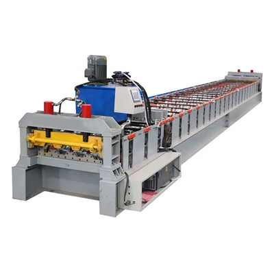 Rolo galvanizado da dupla camada de PPGI que forma a máquina com corte hidráulico 8-15m/Min