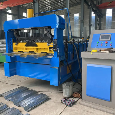 Rolo de 1020 andares do Decking da construção de aço que forma a máquina com sistema do PLC